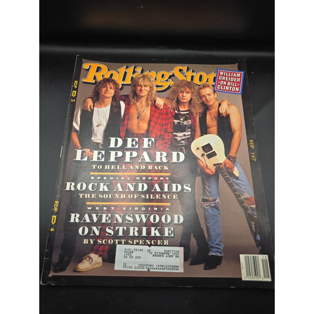 Rolling Stone Magazine Issue 629, April 30 1992 Def Leppard